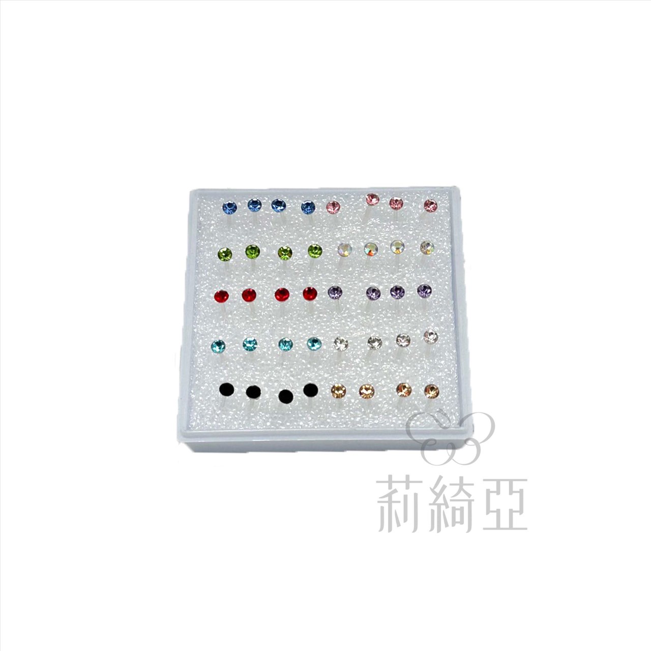 【60078】五彩水鑽飾件3mm(40顆/盒) 