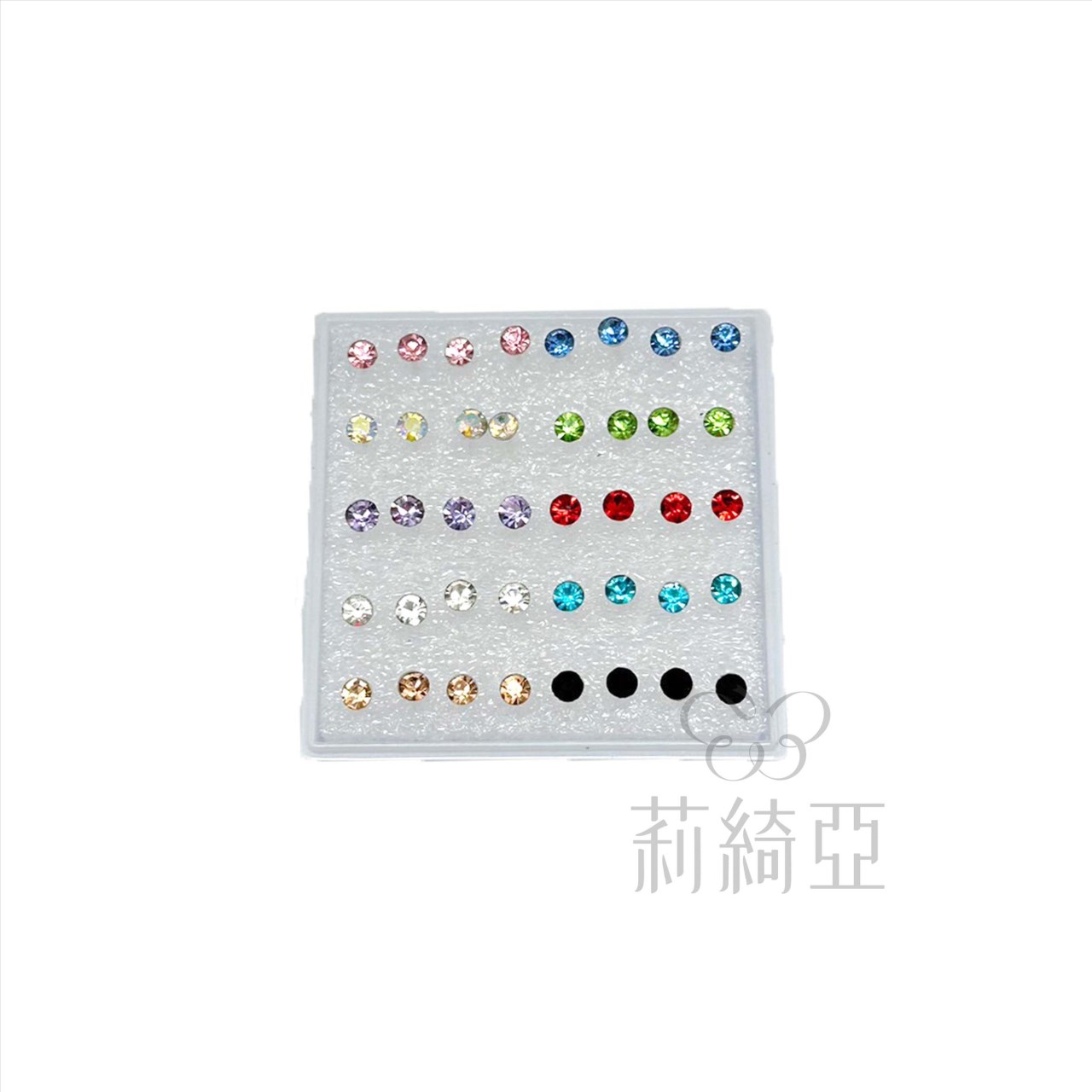 【60079】五彩水鑽飾件4mm(40顆/盒)