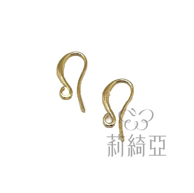 【60715】耳鉤-18K金造型 (金色 / 5對入)