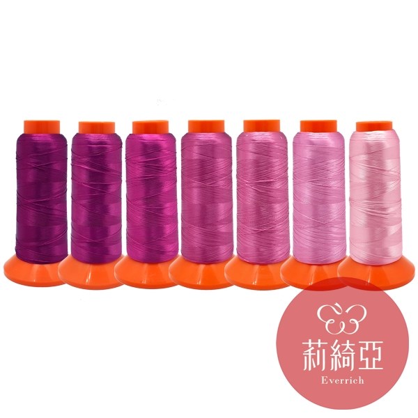 【60275】春仔花 纏花單股線-葡萄紫7色漸層套組