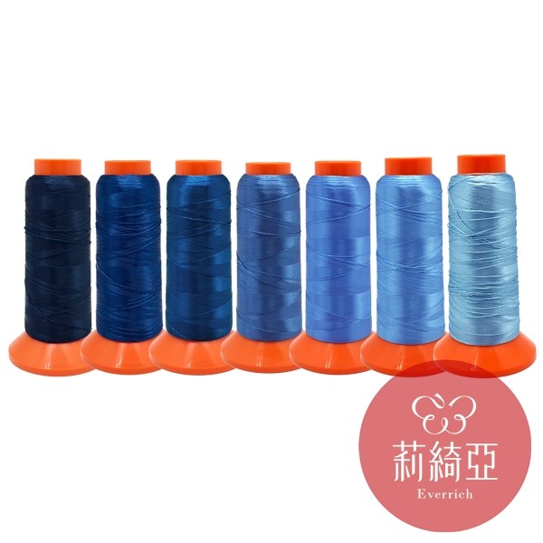 【60267】春仔花 纏花單股線-寶藍7色漸層套組
