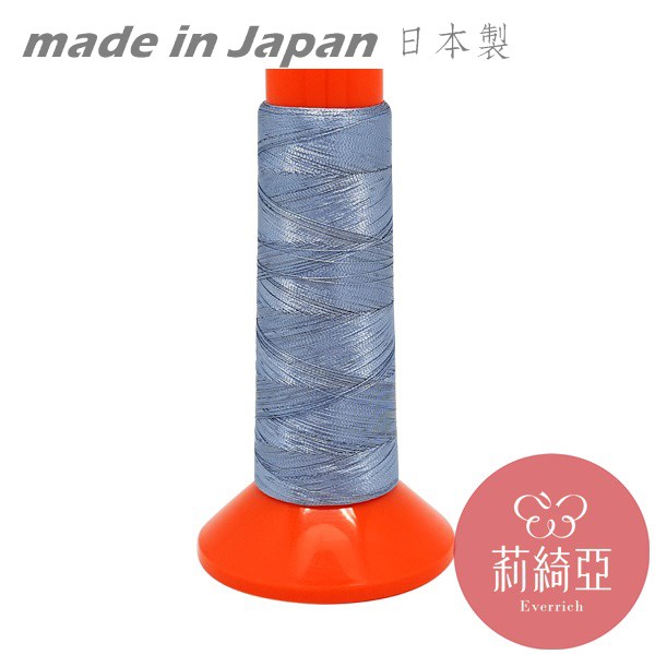 【60426】日本製．色蔥粉彩線-亮藍銀色