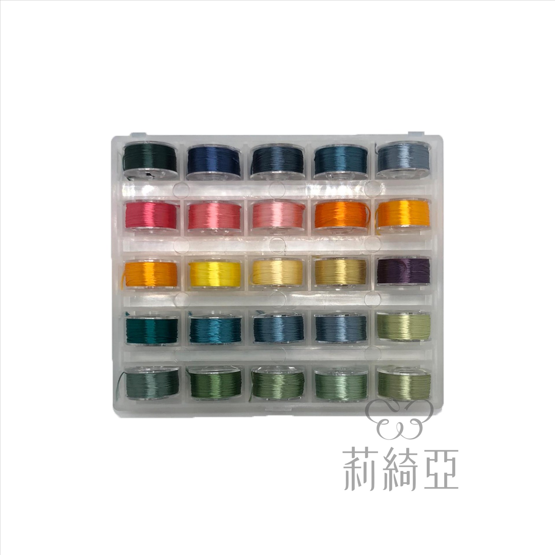 【60311I】隨身攜帶型春仔花(纏花)-單股新25色湘繡線盒I