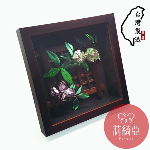 【60439B】經典款-咖啡色30×30cm深10cm原木立體展示框-壁掛式