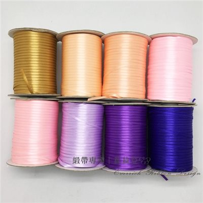 素面特多緞帶 III -1分3mm (300碼/捲)