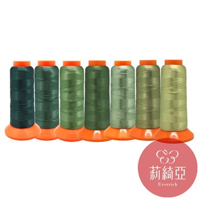 【60569】春仔花 纏花單股線-攻略綠II-7色漸層套組