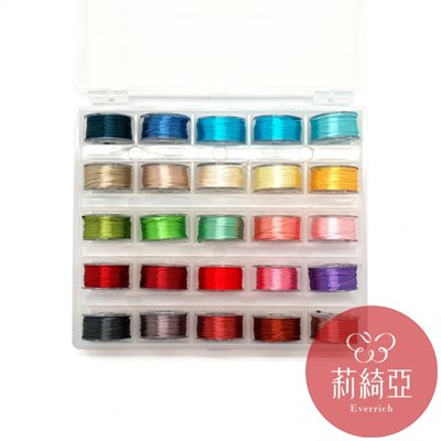 【60193E】階段學習型春仔花 纏花線梭心盒+25個梭心含四股線