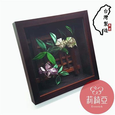 【60439】設計款-咖啡色30×30cm深6cm原木立體展示框-壁掛式