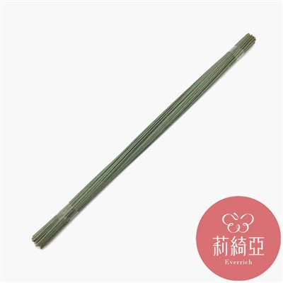 【50144C】春仔花-淡綠絨色包鐵絲 #2mm/35公分長