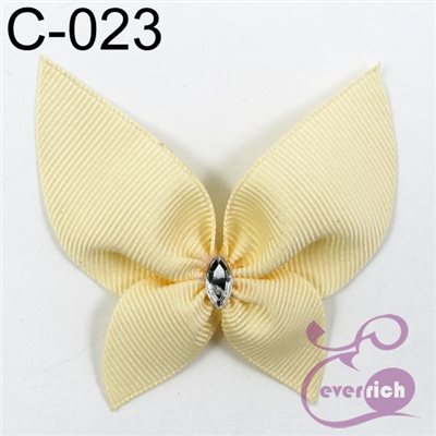 【C-023】馬卡龍蝴蝶-帽帶 (100入)