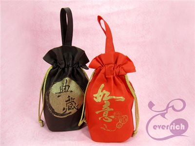 不織布束口袋-如意